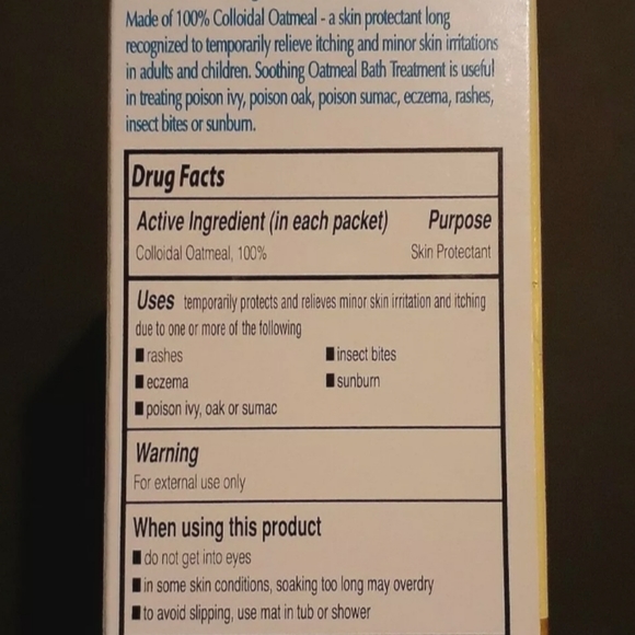 Relief Soothing Oatmeal Bath Treatment 5X Softer Skin 100% Natural Colloidal Oat - Picture 10 of 13